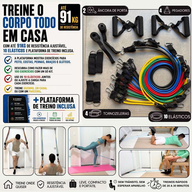 KIT ELITE DUO • 10 ELÁSTICOS • ATÉ 91 KG